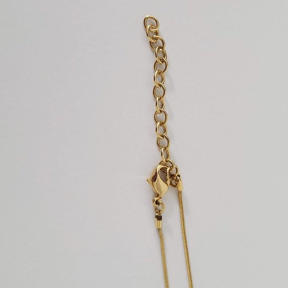 Golden Leaf Necklace - Picture 5 of 7